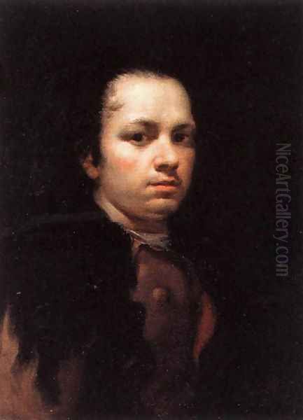 Self-Portrait I Oil Painting by Francisco Goya Fuendetodos