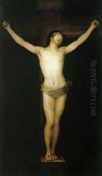 Crucified Christ Oil Painting by Francisco Goya Fuendetodos
