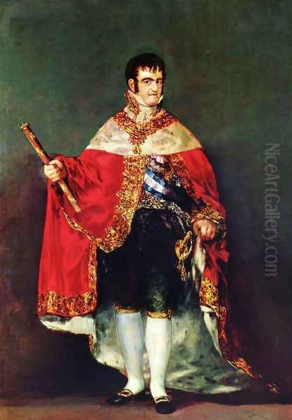 Portrait of Fernando VIII Oil Painting by Francisco Goya Fuendetodos