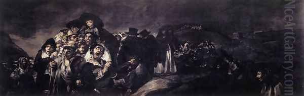 A Pilgrimage to San Isidro Oil Painting by Francisco Goya Fuendetodos