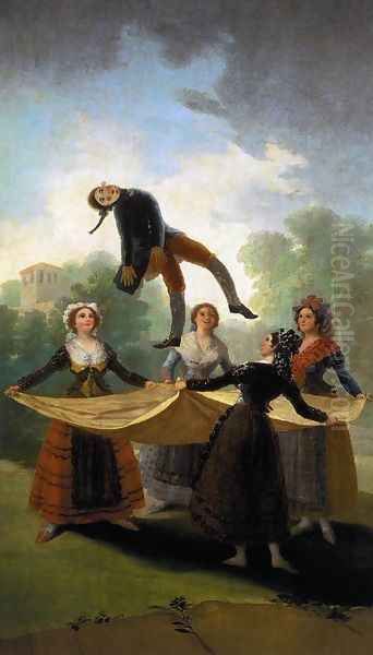 The Straw Manikin Oil Painting by Francisco Goya Fuendetodos