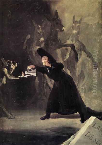 The Bewitched Man Oil Painting by Francisco Goya Fuendetodos