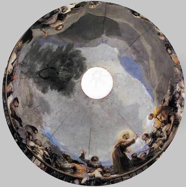 The Miracle Of St Anthony Oil Painting by Francisco Goya Fuendetodos