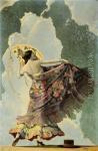 Spanish Dancer Oil Painting by Hernando Gonzallo Villa