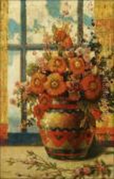 Floral Still Life Oil Painting by Hernando Gonzallo Villa