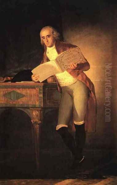 Bernardo de Iriarte Oil Painting by Francisco Goya Fuendetodos