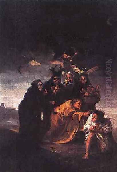 The Conjuration Oil Painting by Francisco Goya Fuendetodos