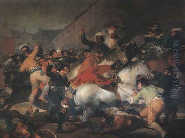 The Second Of May 1808 Oil Painting by Francisco Goya Fuendetodos