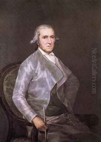 Portrait Of Francisco Bayeu Oil Painting by Francisco Goya Fuendetodos