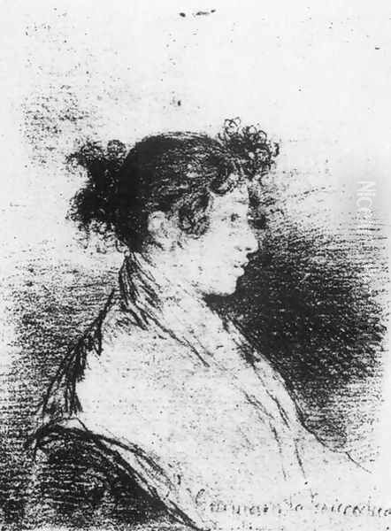 Gumersinda Goicoechea, Goya's Daughter-in-Law Oil Painting by Francisco Goya Fuendetodos