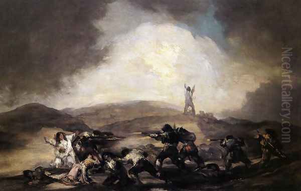 Robbery Oil Painting by Francisco Goya Fuendetodos