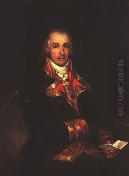 Portrait Of Don Jose Queralto Oil Painting by Francisco Goya Fuendetodos