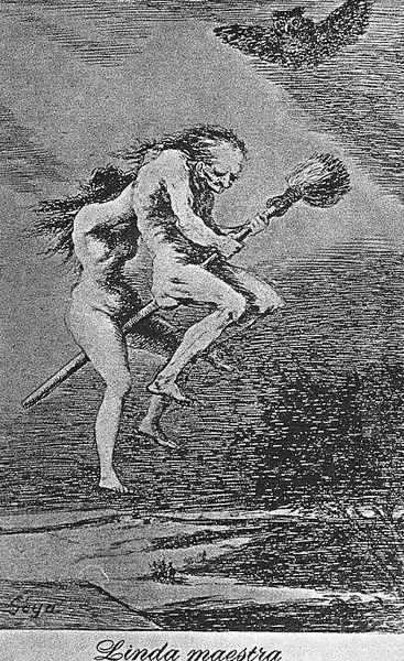 Caprichos - Plate 68: Lovely Teacher Oil Painting by Francisco Goya Fuendetodos