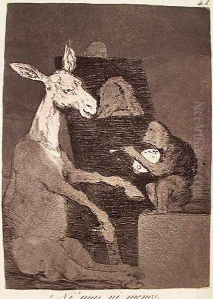 Neither More nor Less Oil Painting by Francisco Goya Fuendetodos