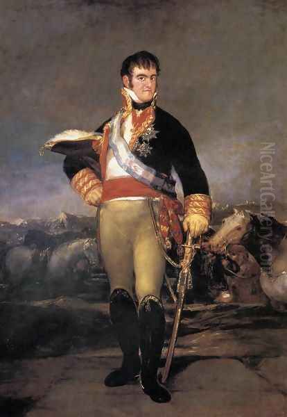 Portrait of Ferdinand VII Oil Painting by Francisco Goya Fuendetodos