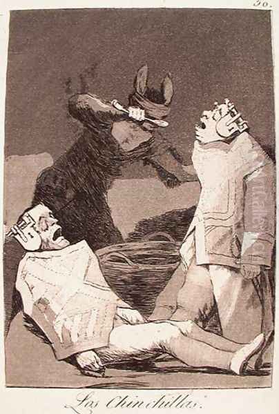 The Chinchillas Oil Painting by Francisco Goya Fuendetodos