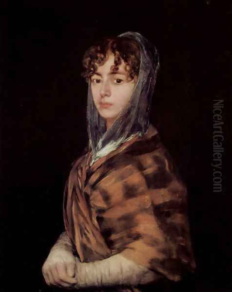 Francisca Sabasa Garcia Oil Painting by Francisco Goya Fuendetodos