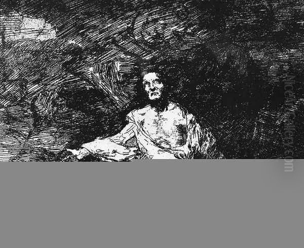 Mournful Foreboding of What is to Come Oil Painting by Francisco Goya Fuendetodos