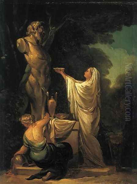 The Sacrifice of Pan Oil Painting by Francisco Goya Fuendetodos