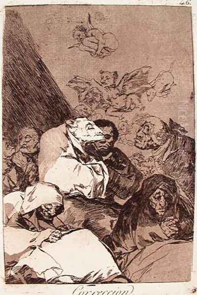 Correction Oil Painting by Francisco Goya Fuendetodos