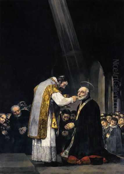 The Last Communion of St Joseph of Calasanz Oil Painting by Francisco Goya Fuendetodos