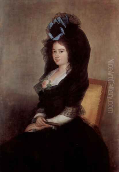 Portrait of Narcisa Baranana de Goicoechea Oil Painting by Francisco Goya Fuendetodos