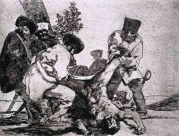 What more can one do Oil Painting by Francisco Goya Fuendetodos