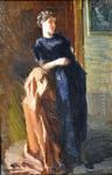 La Modella Oil Painting by Eugenio Viti