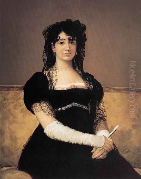 Portrait of Antonia Zárate Oil Painting by Francisco Goya Fuendetodos