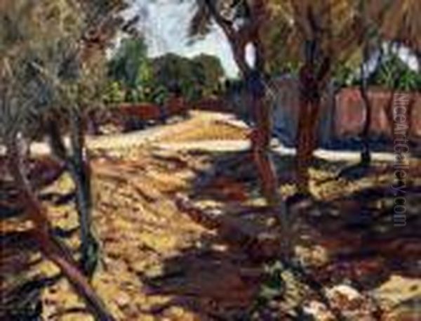 Strada Per Massa Oil Painting by Eugenio Viti