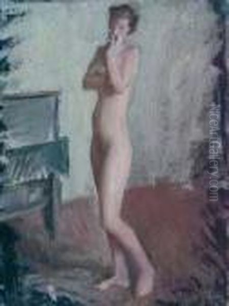 Nudino Oil Painting by Eugenio Viti