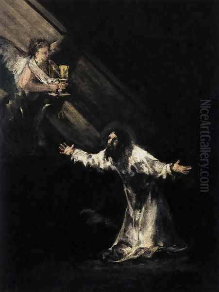 Christ on the Mount of Olives Oil Painting by Francisco Goya Fuendetodos