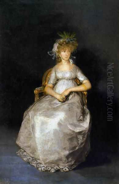 The Countess of Chinchón Oil Painting by Francisco Goya Fuendetodos