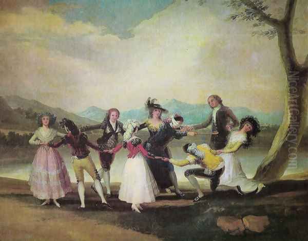 The goose blind Oil Painting by Francisco Goya Fuendetodos