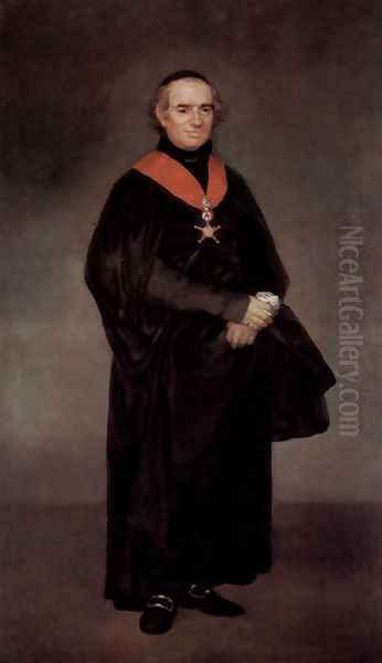 Portrait of Juan Antonio Llorente Oil Painting by Francisco Goya Fuendetodos