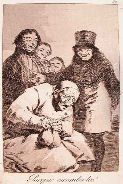 Why Hide Them? Oil Painting by Francisco Goya Fuendetodos