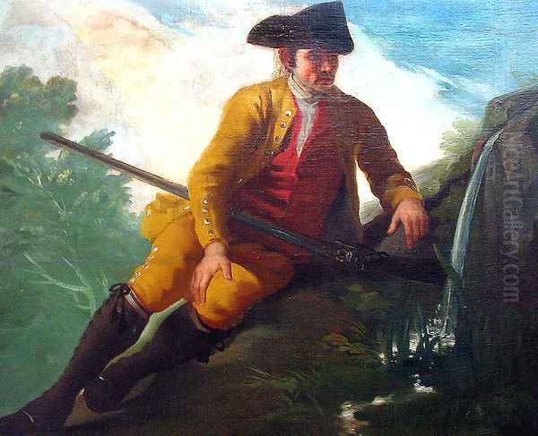 Hunter at the fountain Oil Painting by Francisco Goya Fuendetodos