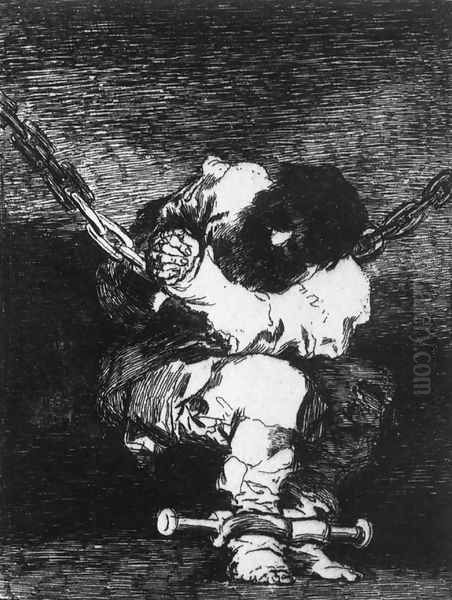 The Captivity is as Barbarous as the Crime Oil Painting by Francisco Goya Fuendetodos