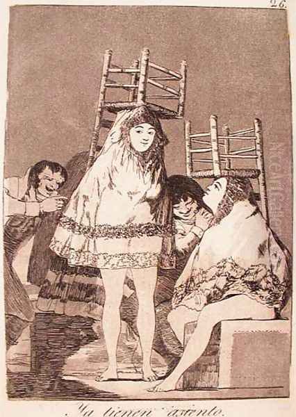 They've Already Got a Seat Oil Painting by Francisco Goya Fuendetodos