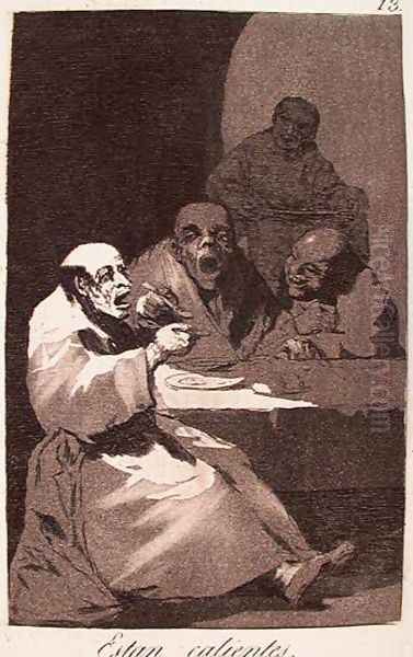 They Are Hot Oil Painting by Francisco Goya Fuendetodos