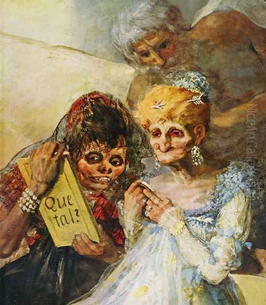 Time (Detail) Oil Painting by Francisco Goya Fuendetodos