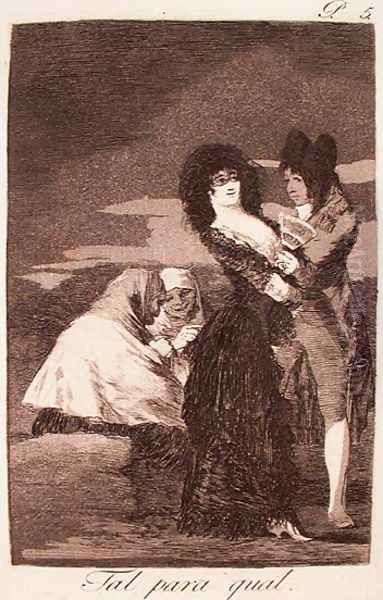 Two of a Kind Oil Painting by Francisco Goya Fuendetodos