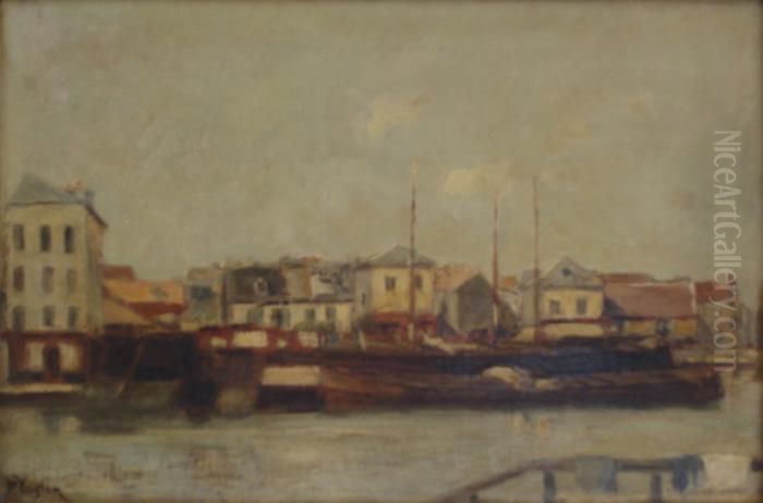 Bord De Riviere Oil Painting by Paul Vogler