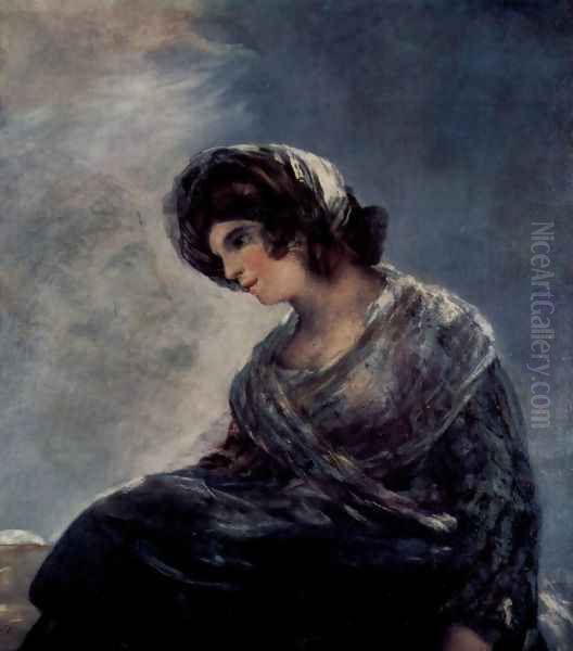 The Milkmaid of Bordeaux Oil Painting by Francisco Goya Fuendetodos
