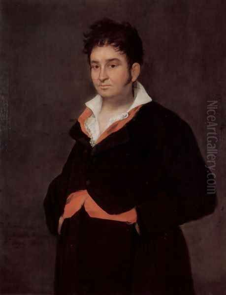 Portrait of Ramón Satué Oil Painting by Francisco Goya Fuendetodos