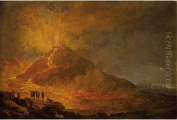 L'eruption Du Vesuve Oil Painting by Pierre-Jacques Volaire