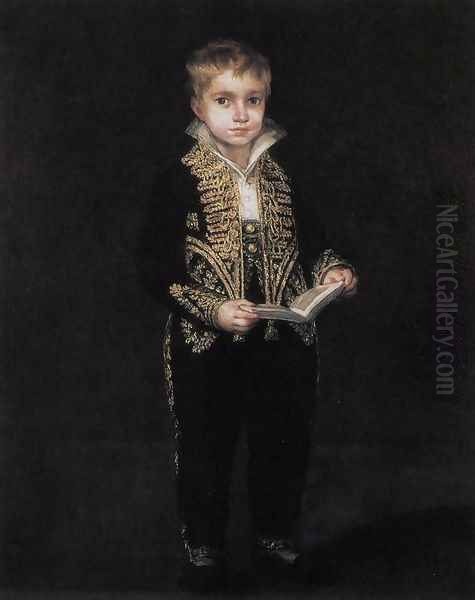 Portrait of Victor Guye Oil Painting by Francisco Goya Fuendetodos