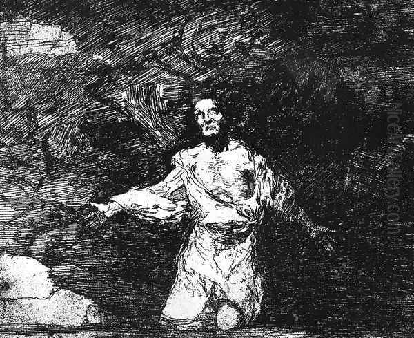 Mournful Foreboding of What is to Come 2 Oil Painting by Francisco Goya Fuendetodos