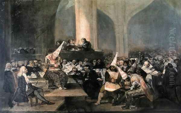 The Inquisition Tribunal Oil Painting by Francisco Goya Fuendetodos