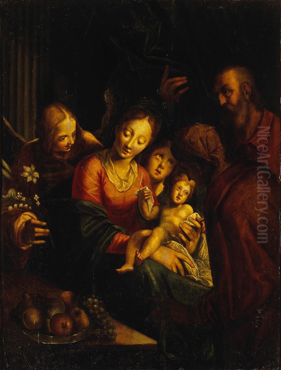 The Holy Family Oil Painting by Hans Von Aachen